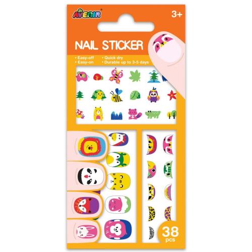 Avenir Nail Sticker Κωδ 60517 Παιδικά Αυτοκόλλητα Νυχιών 38 Τεμάχια - Animals